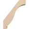 Ekena Millwork 5-inch W x 14-inch D x 18-inch H Baker Rough Cedar Woodgrain TimberThane Knee Brace, Primed BRCUR05X14X18BKRRCPR - alternate 6